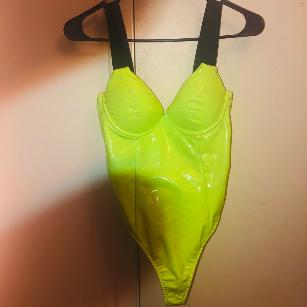 Lime green bodysuit